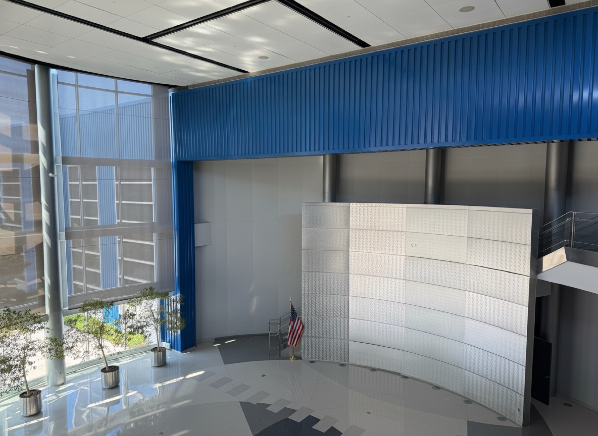 The Grand Atrium beneath its soaring glass wall
